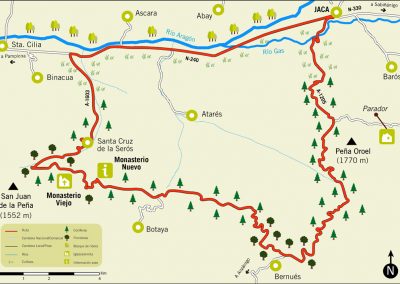 Ruta 12: Jaca - Peña Oroel - San Juan de la Peña - Santa Cruz Serós - Jaca